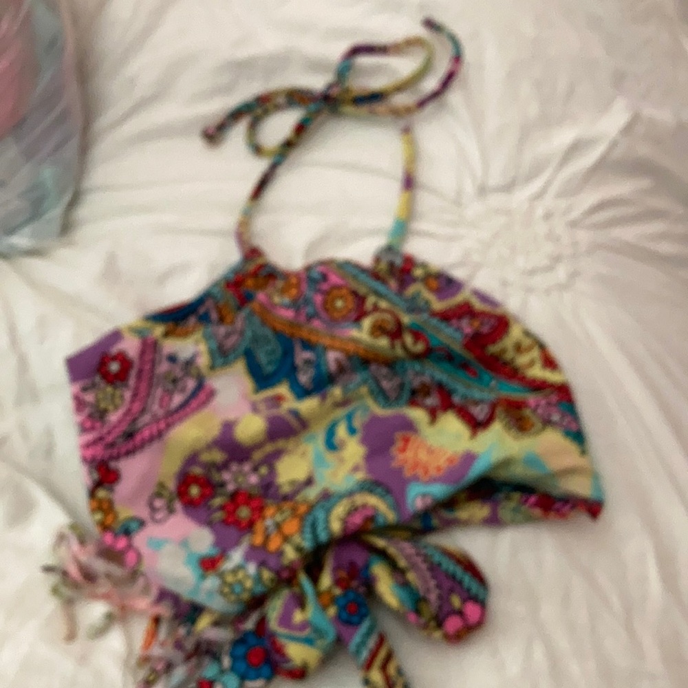 Colorful little girls bikini